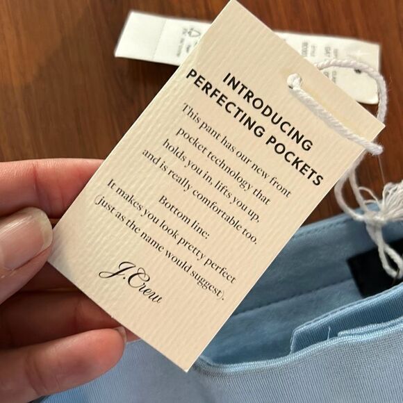 NWT j Crew powder blue trousers Mario Bellucci made an Italy fabric 14 - Picture 3 of 6